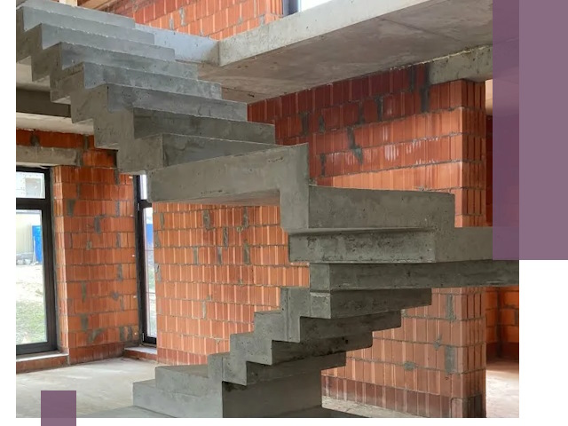 Изготовление бетонных лестниц под ключ в Ханты-Мансийске