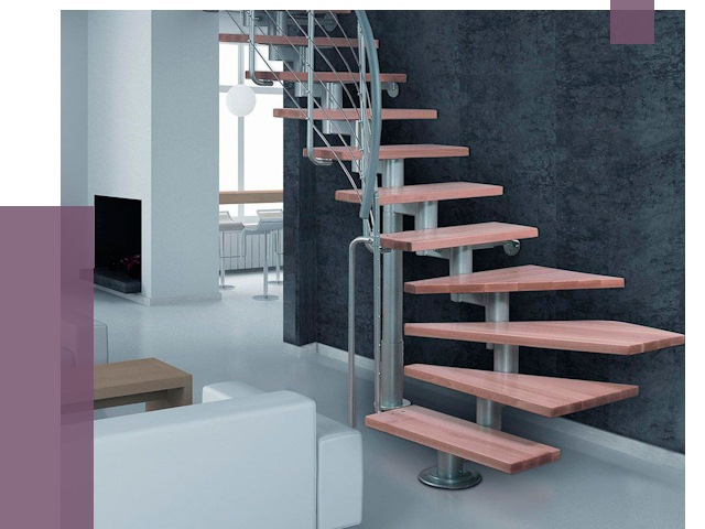 Модульные лестницы в Ханты-Мансийске от 16845 руб. — купить в ПРОЛЁТ-Хнт