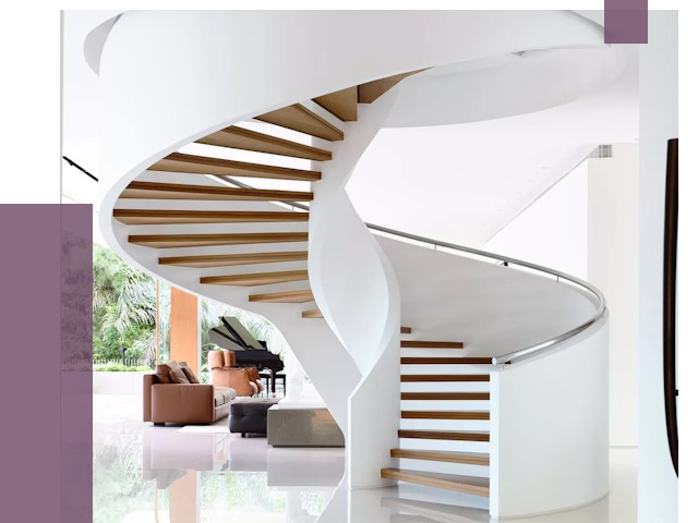 Винтовые лестницы в Ханты-Мансийске под ключ от 48493 руб. | ПРОЛЁТ-Хнт