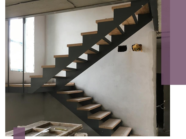 Изготовление лестниц на металлокаркасе в Ханты-Мансийске от производителя