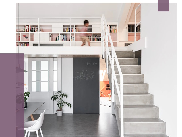 Лестницы для двухуровневой квартиры в Ханты-Мансийске от 176105 руб. | ПРОЛЁТ-Хнт