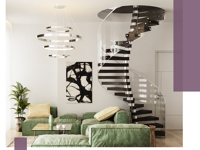 Лестницы для двухуровневой квартиры в Ханты-Мансийске — изготовление и монтаж