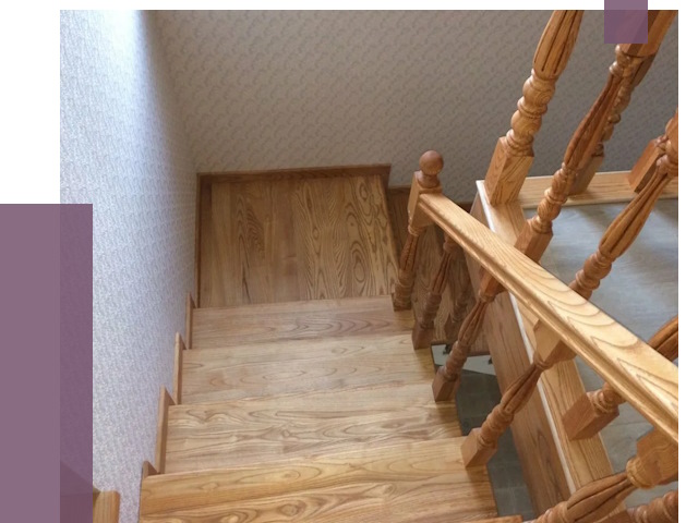 Сосновые лестницы в Ханты-Мансийске под ключ от 8065 руб.  | ПРОЛЁТ-Хнт