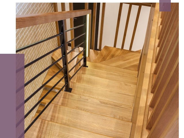 Лестницы из ясеня в Ханты-Мансийске под ключ от 10005 руб. 