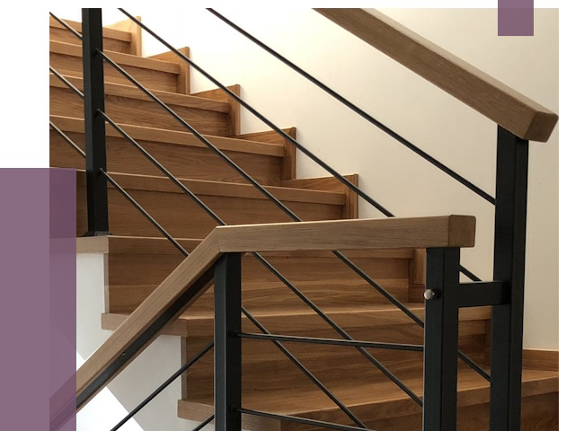Обшивка металлической лестницы деревом в Ханты-Мансийске от 4339 руб. 