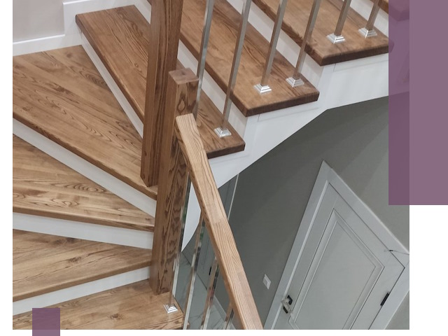 Обшивка металлических лестниц под ключ в Ханты-Мансийске