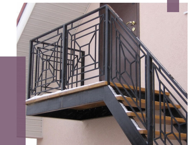 Металлические перила в Ханты-Мансийске от 4288 руб.  | ПРОЛЁТ-Хнт