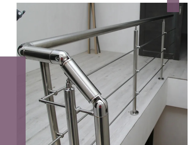 Перила из нержавеющей стали в Ханты-Мансийске от 8984 руб. под ключ | ПРОЛЁТ-Хнт
