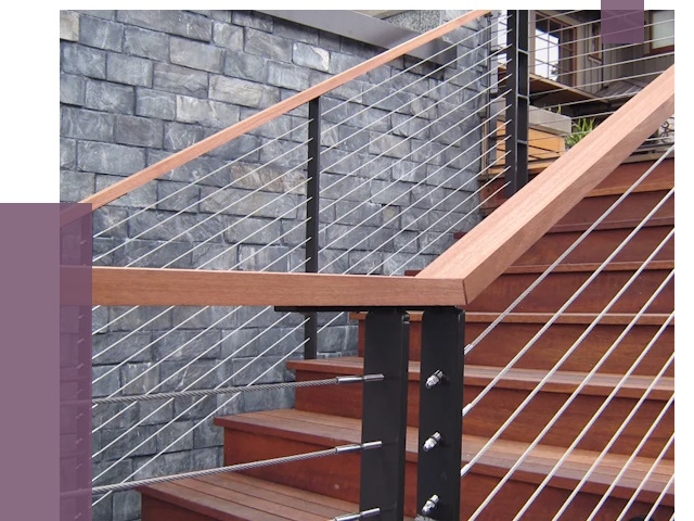 Тросовые перила под ключ в Ханты-Мансийске от 7759 руб.