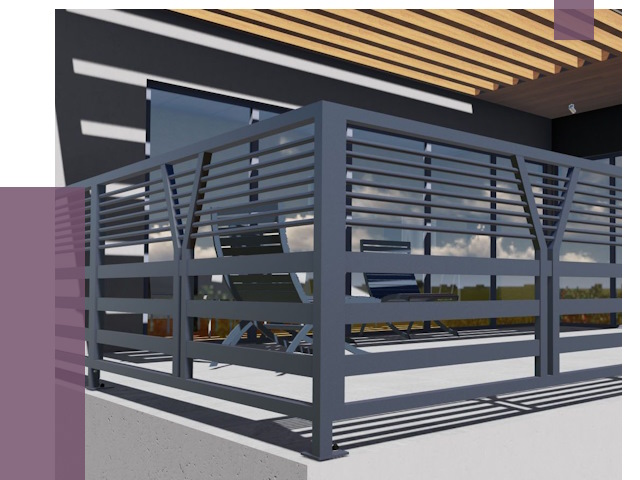 Изготовление балконных ограждений в Ханты-Мансийске от 10719 руб. | ПРОЛЁТ-Хнт