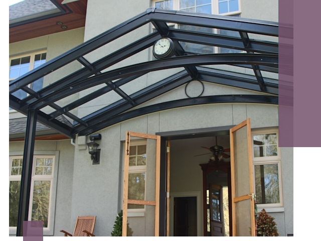 Изготовление и монтаж навесов и козырьков в Ханты-Мансийске