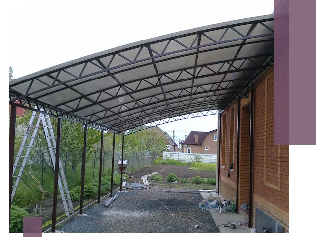 Профессиональный монтаж навесов под ключ в Ханты-Мансийске