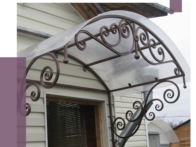 Изготовление козырьков в Ханты-Мансийске от 7350 руб. — заказать | ПРОЛЁТ-Хнт