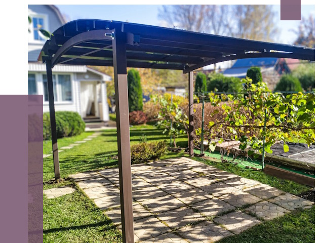 Навесы для дачи в Ханты-Мансийске от 12710 руб. под ключ — ПРОЛЁТ-Хнт