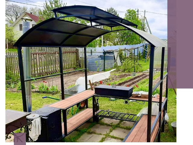 Навесы для барбекю в Ханты-Мансийске: изготовление, монтаж и демонтаж