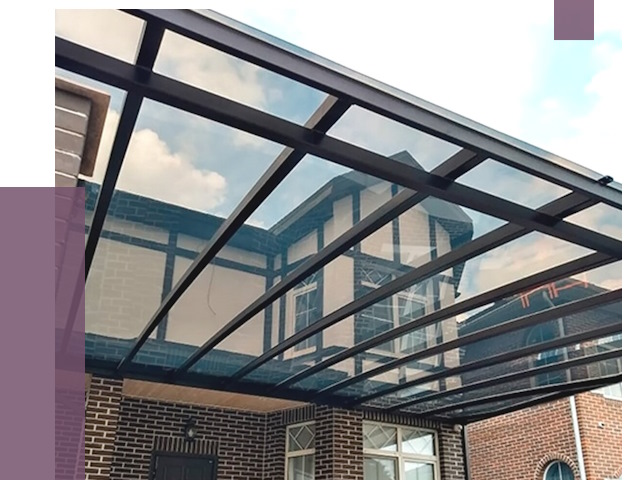 Навесы из поликарбоната в Ханты-Мансийске от 8596 руб. под ключ — ПРОЛЁТ-Хнт