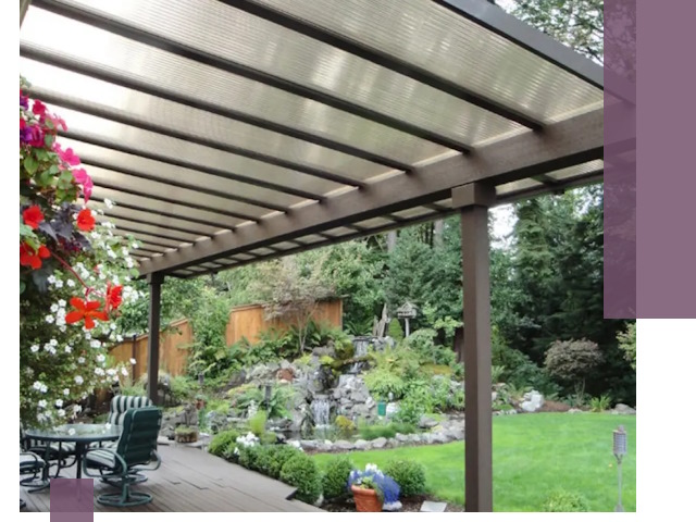 Навесы из поликарбоната под ключ в Ханты-Мансийске быстро и надёжно