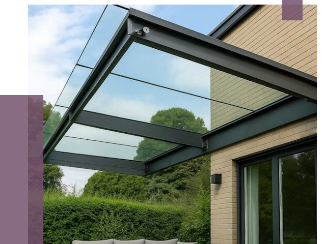 Стеклянные навесы и козырьки в Ханты-Мансийске от 12251 руб.