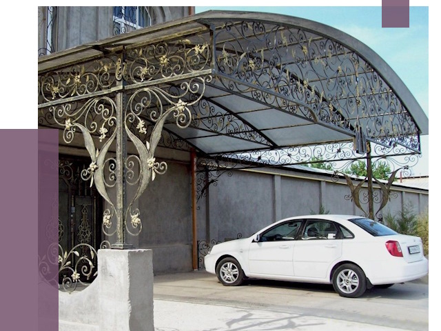 Кованые навесы в Ханты-Мансийске от 14548 руб. | ПРОЛЁТ-Хнт