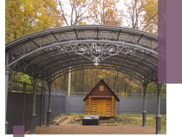 Кованые навесы премиум-класса под заказ в Ханты-Мансийске