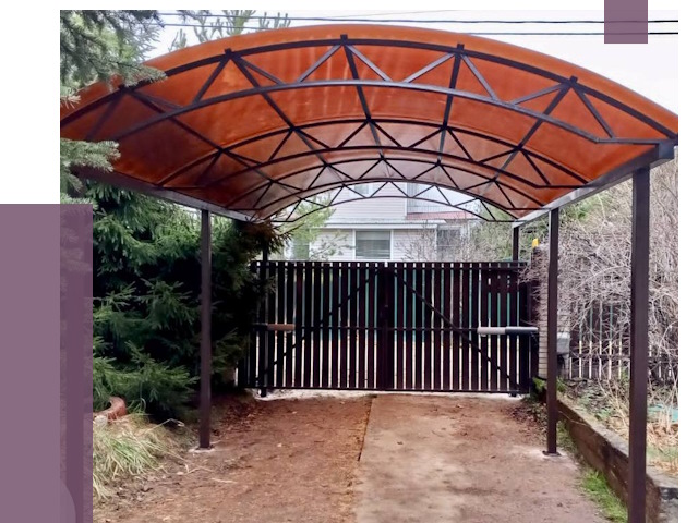 Арочные навесы в Ханты-Мансийске от 12710 руб. — изготовление и монтаж | ПРОЛЁТ-Хнт