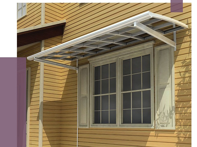 Козырьки над окнами в Ханты-Мансийске от 7606 руб. — монтаж, покупки | ПРОЛЁТ-Хнт