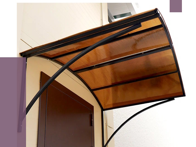 Недорогие козырьки в Ханты-Мансийске от 7575 руб.  | ПРОЛЁТ-Хнт