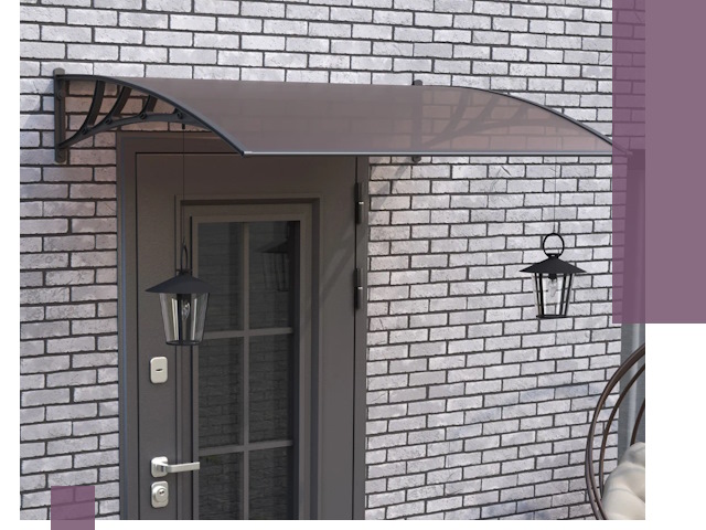 Недорогие козырьки и навесы под ключ в Ханты-Мансийске