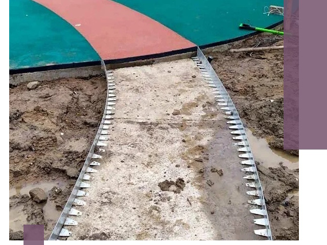 Металлические бордюры для дорожек в Ханты-Мансийске — монтаж и изготовление