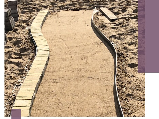 Металлические бордюры для тротуаров в Ханты-Мансийске — прочные и долговечные