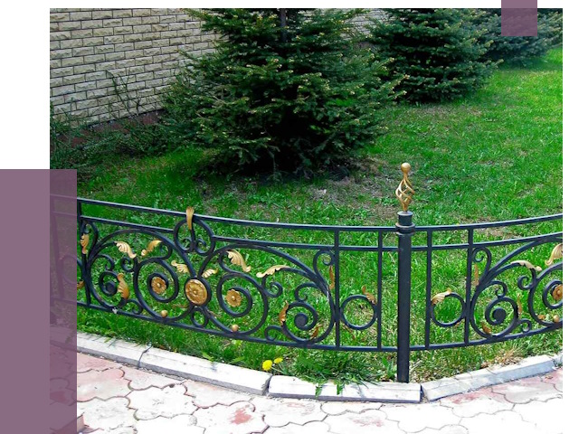 Кованые газонные ограждения в Ханты-Мансийске от 7606 руб. — ПРОЛЁТ-Хнт